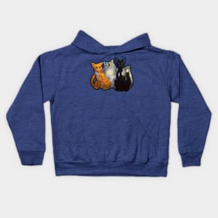 Firepaw, Graypaw and Ravenpaw Kids Hoodie